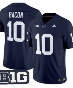 Caleb Bacon Jersey #10 Penn State 2026 Limited Stitched by My Store NCAA Football Jerseys