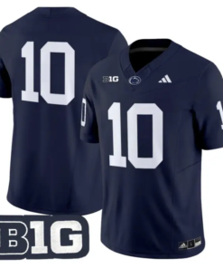 Caleb Bacon Jersey #10 Penn State 2026 No Name on Back Limited Stitched by My Store NCAA Football Jerseys
