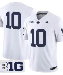Caleb Bacon Jersey #10 Penn State 2026 No Name on Back Limited Stitched by My Store NCAA Football Jerseys