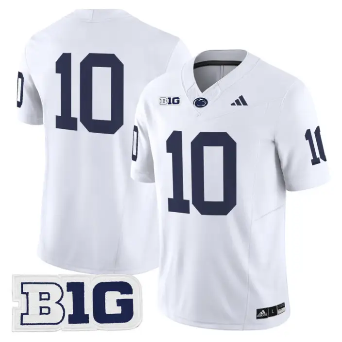 Caleb Bacon Jersey #10 Penn State 2026 No Name on Back Limited Stitched by My Store NCAA Football Jerseys
