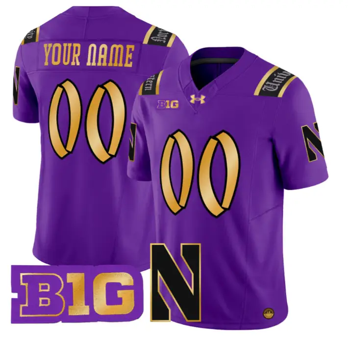 Custom Northwestern Wildcats Jersey Name, Number 2026 Vapor Limited Stitched by My Store NCAA Football Jerseys
