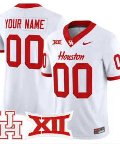 Custom Houston Cougars Jersey Name, Number 2026 Vapor Limited Stitched by My Store NCAA Football Jerseys