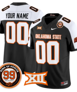 Custom Oklahoma State Cowboys Jersey 2026 Leslie O'neal Patch Stitched by My Store NCAA Football Jerseys
