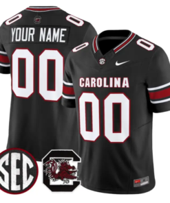 Custom South Carolina Gamecocks Jersey 2026 Name, Number Stitched by My Store NCAA Football Jerseys