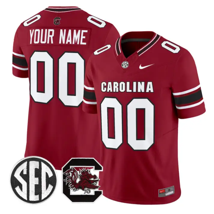 Custom South Carolina Gamecocks Jersey 2026 Name, Number Stitched by My Store NCAA Football Jerseys