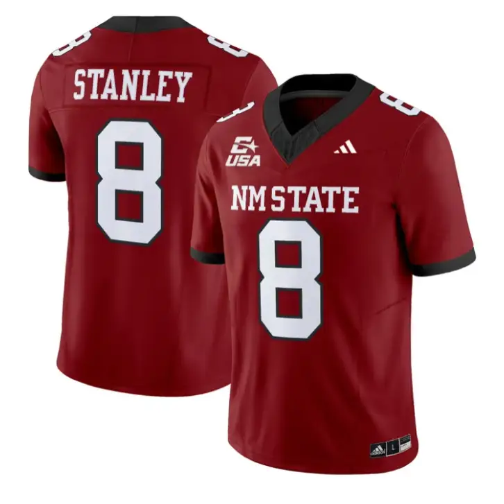 Dijon Stanley Jersey #8 New Mexico State 2026 Vapor Limited Stitched by My Store NCAA Football Jerseys