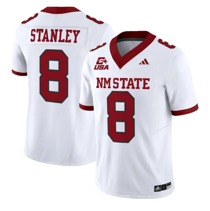 Dijon Stanley Jersey #8 New Mexico State 2026 Vapor Limited Stitched by My Store NCAA Football Jerseys