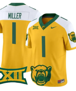 Dre'lon Miller Jersey #1 Baylor Bears 2026 Vapor Limited Stitched by My Store NCAA Football Jerseys