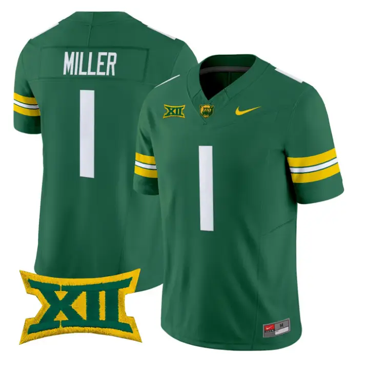 Dre'lon Miller Jersey #1 Baylor Bears 2026 Vapor Limited Stitched by My Store NCAA Football Jerseys