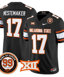 Drew Mestemaker Jersey #17 Oklahoma State 2026 Leslie O'neal Stitched by My Store NCAA Football Jerseys