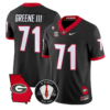 Earnest Greene III Jersey #71 Georgia Bulldogs 2026 Vince Dooley Stitched 11 Earnest Greene III Jersey #71 Georgia Bulldogs 2026 Vince Dooley Stitched by My Store NCAA Football Jerseys
