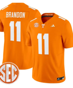 Faizon Brandon Jersey #11 Tennessee Vols 2026 Vapor Limited Stitched by My Store NCAA Football Jerseys