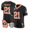 Frank Sinkwich Jersey #21 Georgia Bulldogs 2026 The Big Peach Stitched 9 Frank Sinkwich Jersey #21 Georgia Bulldogs 2026 The Big Peach Stitched by My Store NCAA Football Jerseys