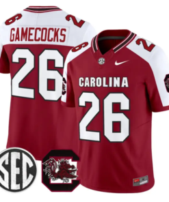 Gamecocks Jersey #26 South Carolina Gamecocks 2026 Stitched by My Store NCAA Football Jerseys