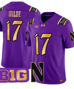 Griffin Wilde Jersey #17 Northwestern Wildcats 2026 Vapor Limited Stitched by My Store NCAA Football Jerseys