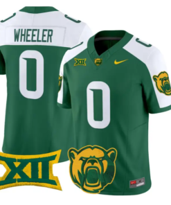 Hosea Wheeler Jersey #0 Baylor Bears 2026 Vapor Limited Stitched by My Store NCAA Football Jerseys