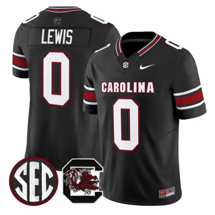 Iveon Lewis Jersey #0 South Carolina Gamecocks 2026 Stitched by My Store NCAA Football Jerseys