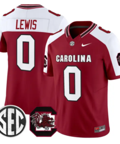 Iveon Lewis Jersey #0 South Carolina Gamecocks 2026 Stitched by My Store NCAA Football Jerseys