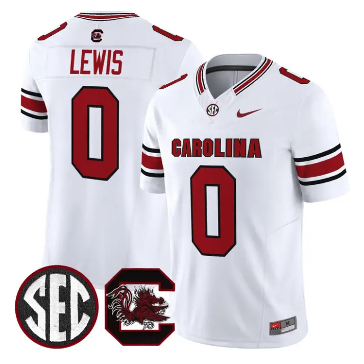 Iveon Lewis Jersey #0 South Carolina Gamecocks 2026 Stitched by My Store NCAA Football Jerseys