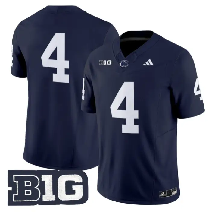 Jeremiah Cooper Jersey #1 Penn State 2026 No Name on Back Limited Stitched by My Store NCAA Football Jerseys