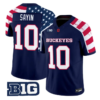Julian Sayin Jersey #10 Ohio State America 250 Edition Vapor Limited Stitched by My Store NCAA Football Jerseys