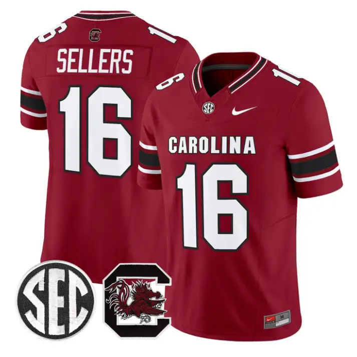 LaNorris Sellers Jersey #16 South Carolina Gamecocks 2026 Stitched by My Store NCAA Football Jerseys