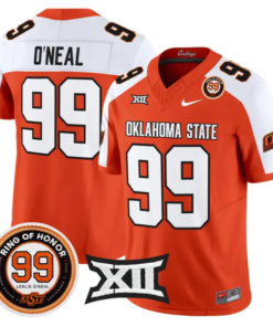 Leslie O'neal Jersey #99 Oklahoma State 2026 Leslie O'neal Stitched by My Store NCAA Football Jerseys