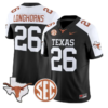 Longhorns Jersey #26 Texas Longhorns 2026 SEC Patch Stitched 13 Longhorns Jersey #26 Texas Longhorns 2026 SEC Patch Stitched by My Store NCAA Football Jerseys