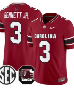 Mazeo Bennett Jr Jersey #3 South Carolina Gamecocks 2026 Limited Stitched by My Store NCAA Football Jerseys