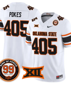 Pokes Jersey #405 Oklahoma State 2026 Leslie O'neal Limited Stitched by My Store NCAA Football Jerseys