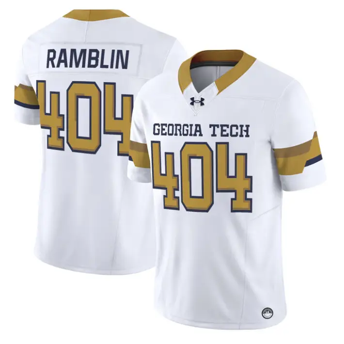 Ramblin Jersey #404 Georgia Tech Yellow Jackets 2026 Limited Stitched by My Store NCAA Football Jerseys
