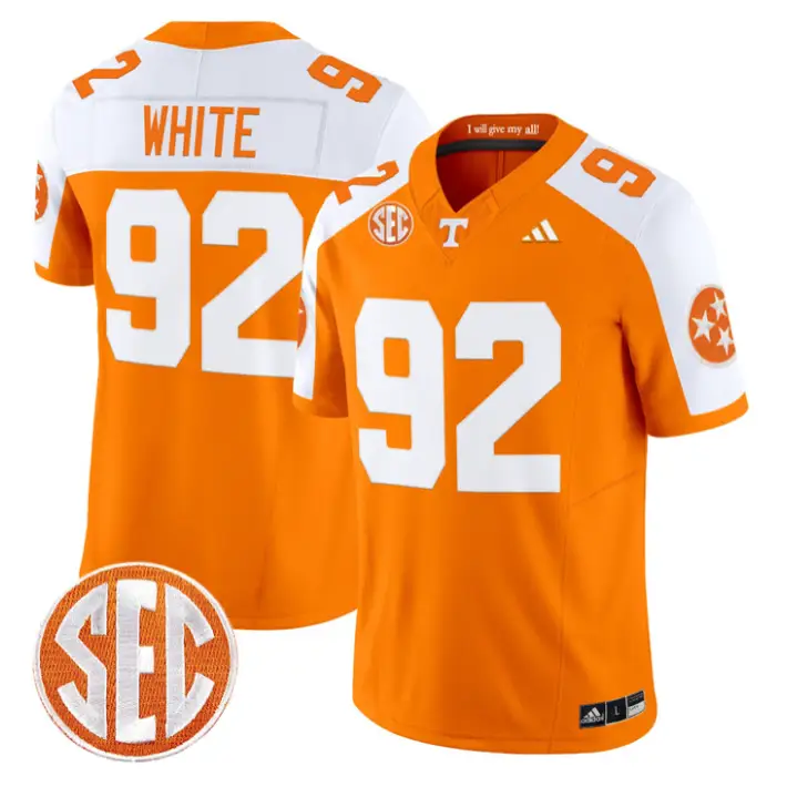 Reggie White Jersey #92 Tennessee Vols 2026 Vapor Limited Stitched by My Store NCAA Football Jerseys