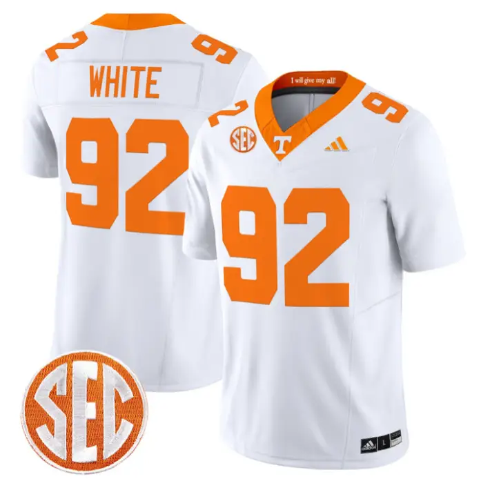 Reggie White Jersey #92 Tennessee Vols 2026 Vapor Limited Stitched by My Store NCAA Football Jerseys