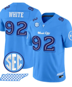 Reggie White Jersey #92 Tennessee Vols Music City Edition Stitched by My Store NCAA Football Jerseys