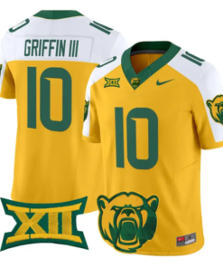 Robert Griffin IIIJersey #10 Baylor Bears 2026 Vapor Limited Stitched by My Store NCAA Football Jerseys