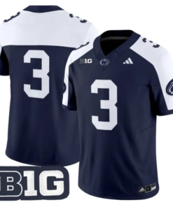 Rocco Becht Jersey #3 Penn State 2026 No Name on Back Limited Stitched by My Store NCAA Football Jerseys