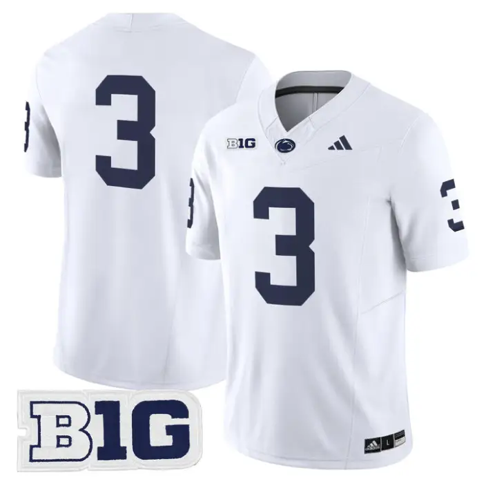 Rocco Becht Jersey #3 Penn State 2026 No Name on Back Limited Stitched by My Store NCAA Football Jerseys