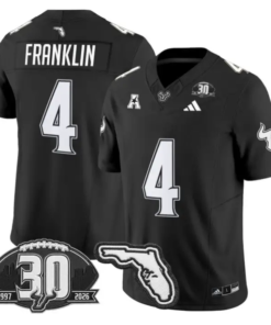 Sam Franklin Jersey #4 South Florida Bulls 30th Patch Limited Stitched by My Store NCAA Football Jerseys