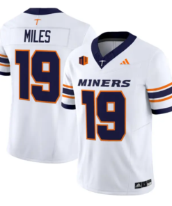 Sterling Miles Jersey #19 UTEP Miners 2016 Vapor Limited Stitched by My Store NCAA Football Jerseys