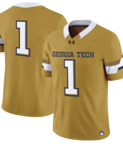 Team Jersey #1 Georgia Tech Yellow Jackets 2026 Vapor Limited Stitched by My Store NCAA Football Jerseys