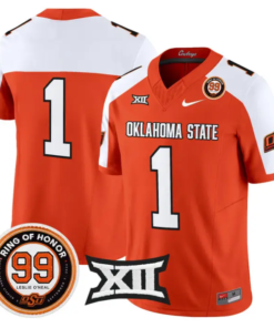 Team Jersey #1 Oklahoma State 2026 Leslie O'neal Limited Stitched by My Store NCAA Football Jerseys
