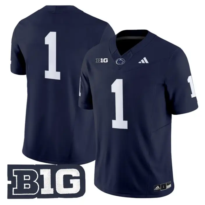 Team Jersey #1 Penn State 2026 No Name on Back Limited Stitched by My Store NCAA Football Jerseys