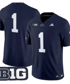 Team Jersey #1 Penn State Nittany 2026 Limited Stitched by My Store NCAA Football Jerseys