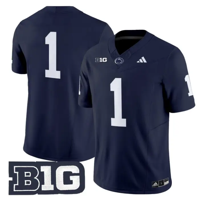 Team Jersey #1 Penn State Nittany 2026 Limited Stitched by My Store NCAA Football Jerseys
