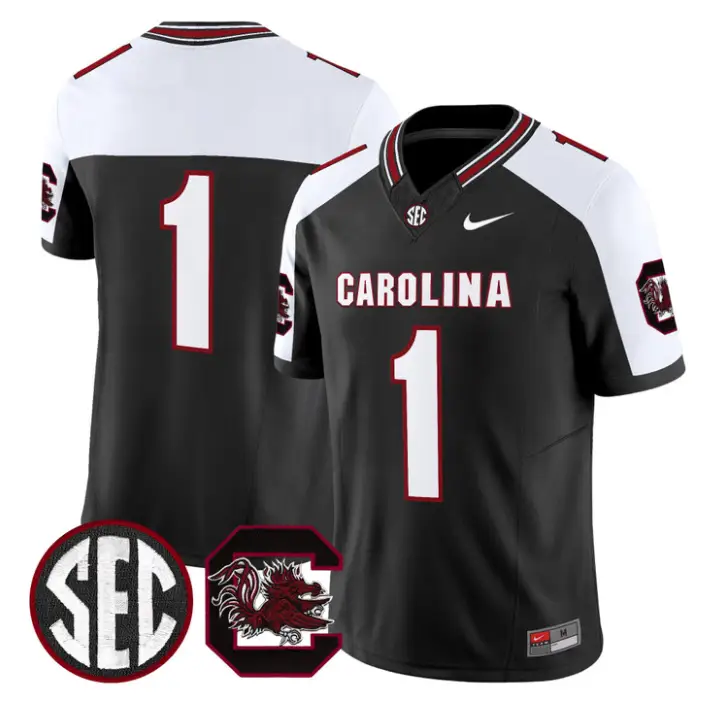 Team Jersey #1 South Carolina Gamecocks 2026 Limited Stitched by My Store NCAA Football Jerseys