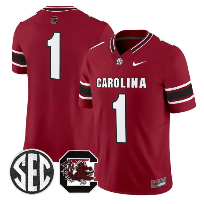 Team Jersey #1 South Carolina Gamecocks 2026 Limited Stitched by My Store NCAA Football Jerseys