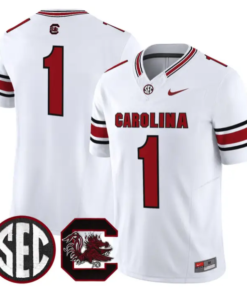 Team Jersey #1 South Carolina Gamecocks 2026 Limited Stitched by My Store NCAA Football Jerseys