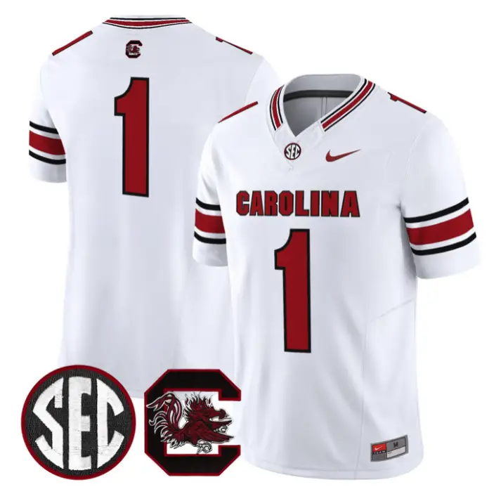 Team Jersey #1 South Carolina Gamecocks 2026 Limited Stitched by My Store NCAA Football Jerseys