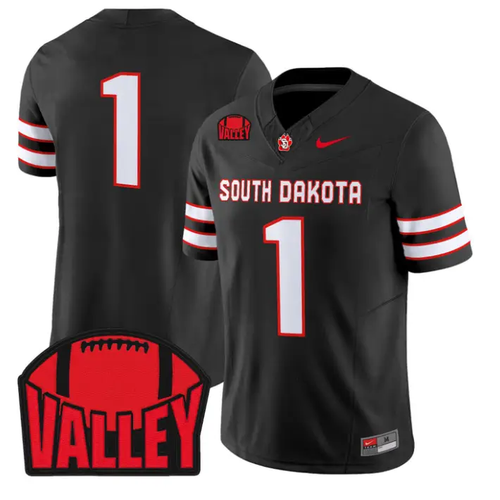 Team Jersey #1 South Dakota 2026 Vapor Limited Stitched by My Store NCAA Football Jerseys