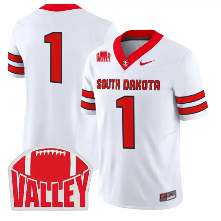 Team Jersey #1 South Dakota 2026 Vapor Limited Stitched by My Store NCAA Football Jerseys